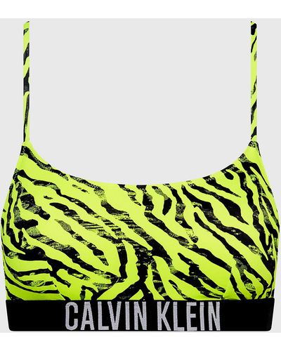 Calvin Klein Bralette Bikini Top - Intense Power - Green