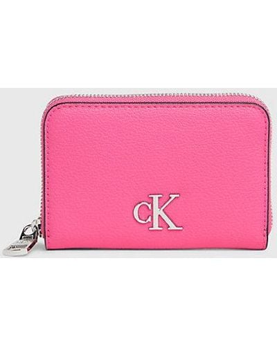 Calvin Klein RFID-Portemonnaie mit Rundum-Reißverschluss - Pink