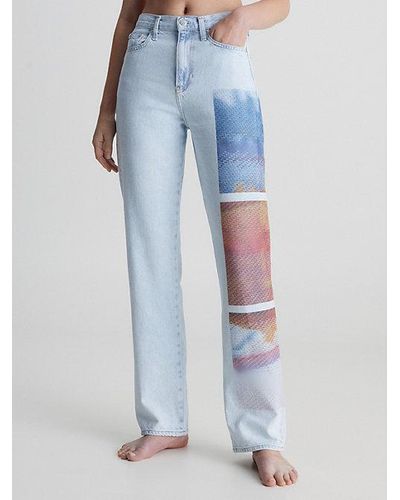 Jeans Met Grafische Prints