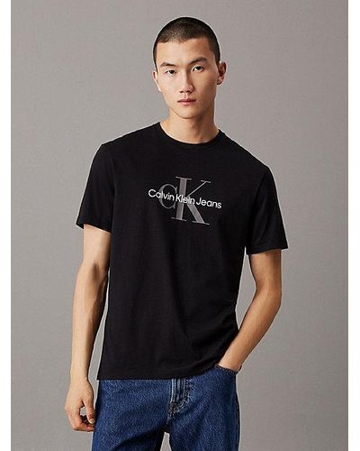 Calvin Klein Monogram T-shirt - Zwart
