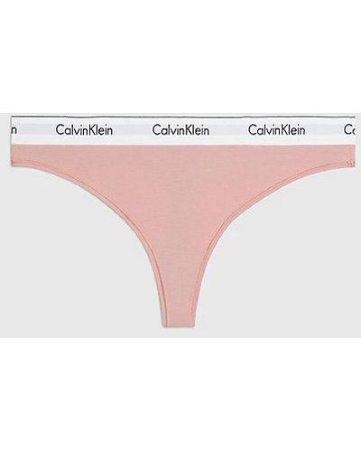 Calvin Klein Tanga de talla grande - Modern Cotton - Neutro