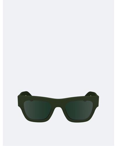 Calvin Klein Naturals Modified Rectangle Sunglasses - Green