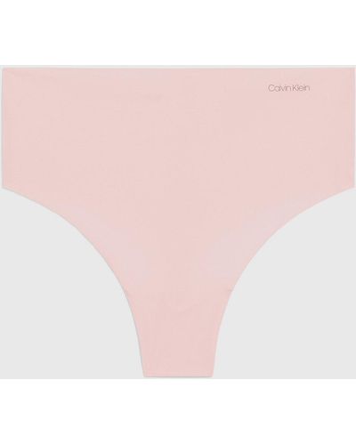 Calvin Klein String taille haute - Invisibles - Rose