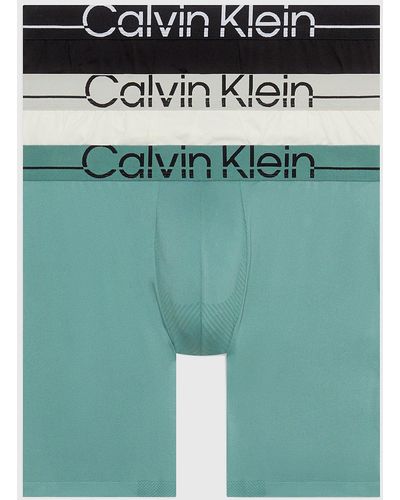 Calvin Klein Lot de 3 boxers longs - Pro Fit - Vert