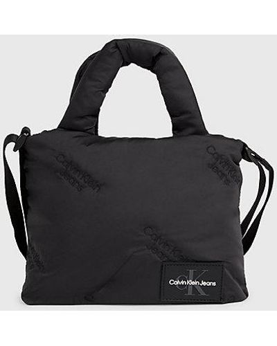 Calvin Klein Gevoerde Mini Tote Bag - Zwart