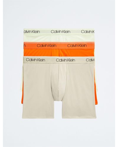 Calvin Klein Micro Stretch 3-pack Boxer Brief - Orange