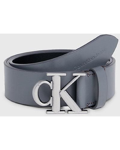 Calvin Klein Ledergürtel - Grau