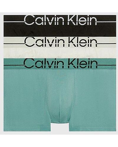 Calvin Klein Pack de 3 bóxers de tiro bajo - Pro Fit - Verde