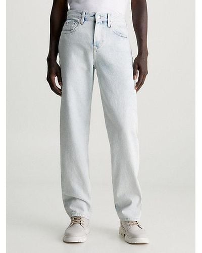 Calvin Klein 90's Straight Jeans - Blanco