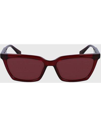 Calvin Klein Cat Eye Sunglasses Ckj23606s - Purple