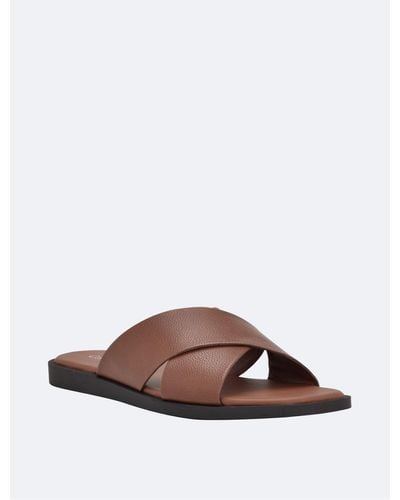Calvin Klein Leather sandals for Men | Online Sale up to 40% off | Lyst