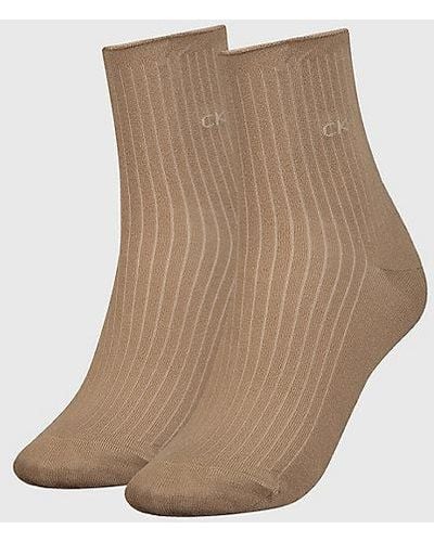 Calvin Klein Pack de 2 pares de calcetines tobilleros - Neutro