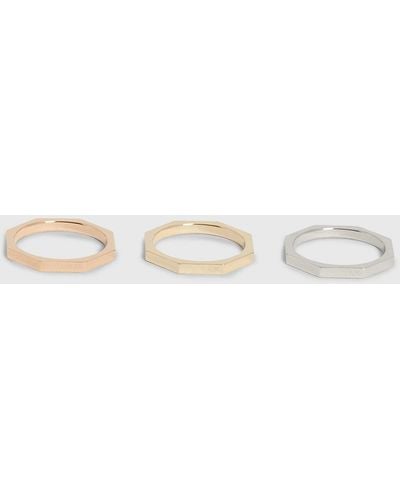 Calvin Klein Ring - Essential Shapes - White