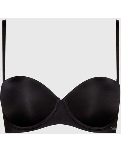 Calvin Klein Strapless Bra - - Black - Women - EU 65/E - Noir