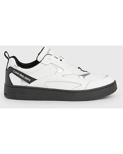 Calvin Klein Zapatillas de piel - Blanco