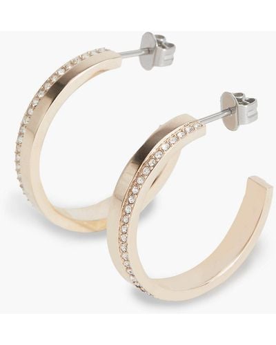 Calvin Klein Earrings - Minimal Linear - - Gold - Women - One Size - Blanc