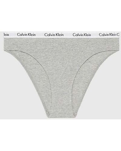 Calvin Klein Hoog Uitgesneden Bikini Slip - Carousel - Grijs