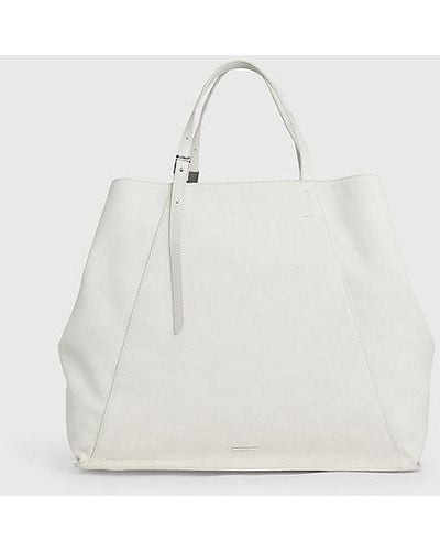 Calvin Klein Grote Tote Bag - Wit