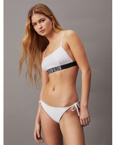Calvin Klein Bas de bikini à nouer - Intense Power - Marron