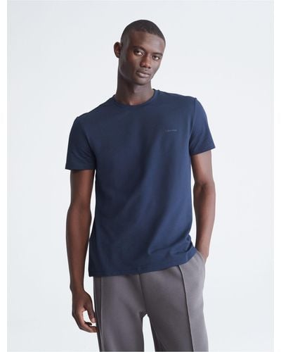 Calvin Klein Tech Pique T-shirt - Blue