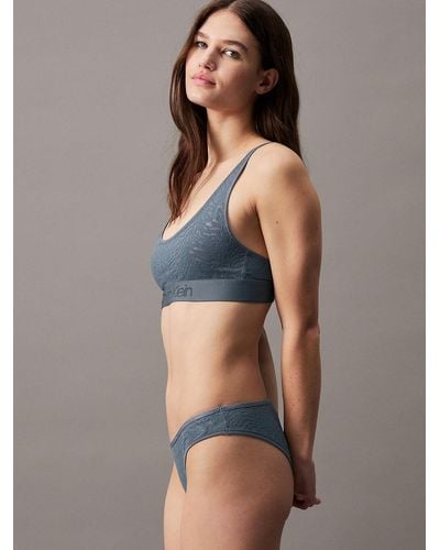 Calvin Klein Lace Bikini Briefs - Intrinsic - Grey