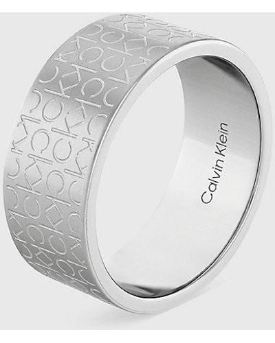 Calvin Klein Ring - Iconic For Him - Grijs