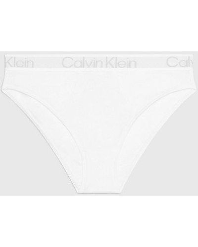 Calvin Klein Brazilian Slip mit hohem Beinausschnitt - Modern Structure - Weiß