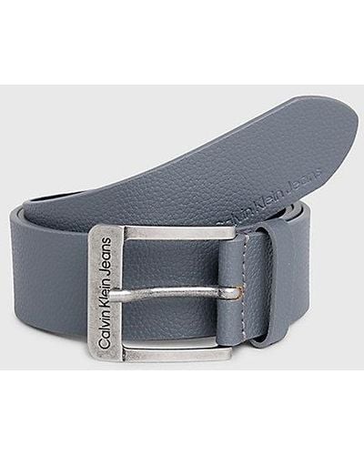 Calvin Klein Cinturón de cuero - Gris