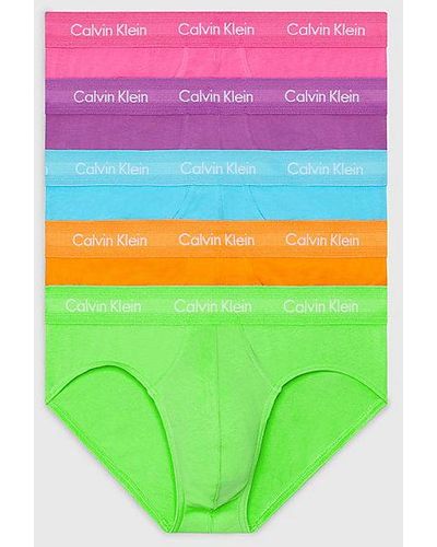 Calvin Klein 5-pack Slips - Pride - Groen