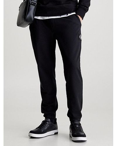 Calvin Klein Skinny Badstoffen joggingbroek Met Embleem - Zwart