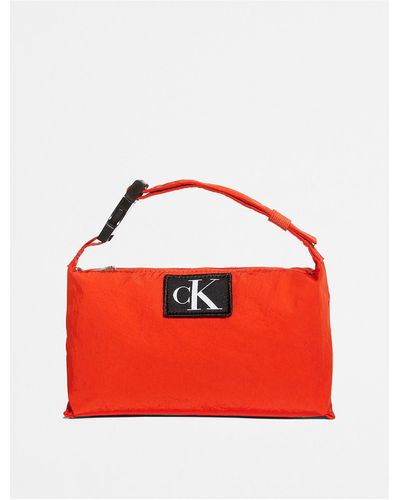 Calvin Klein City Nylon Makeup Bag - Red