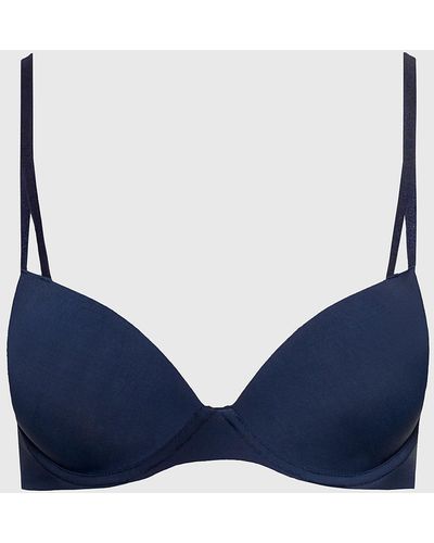 Calvin Klein Soutien-gorge push-up invisible - Seductive Comfort - Bleu