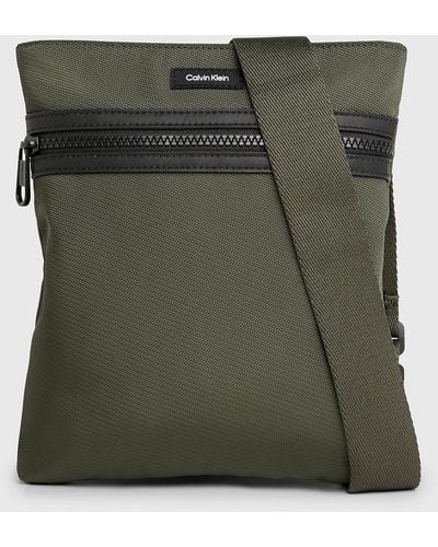 Calvin Klein Flat Crossbody Bag - Green