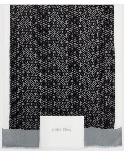 Calvin Klein Logo Scarf - Black