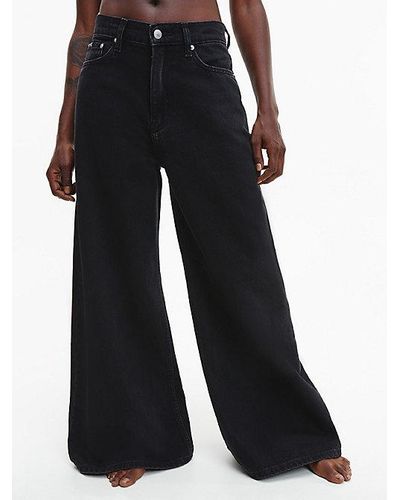 Calvin Klein Low Rise Loose Jeans - Negro