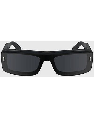 Calvin Klein Gafas de sol rectangulares modificadas CK24503S - Negro