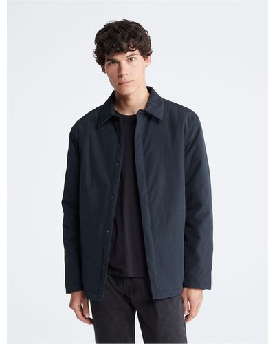 Calvin Klein Nylon Shirt Jacket - Blue