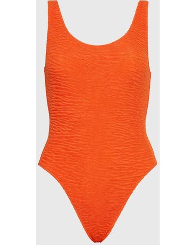 Calvin Klein Maillot de bain ajouré - CK Texture - Orange