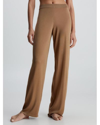 Calvin Klein Pantalon d'intérieur en maille fine - Marron