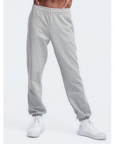 Calvin Klein Pantalón de chándal con cordón de felpa francesa - Gris