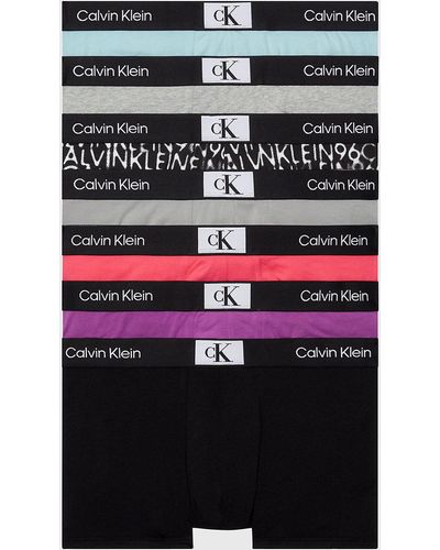 Calvin Klein 7 Pack Trunks - Ck96 - Black