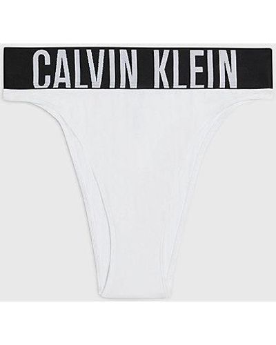Calvin Klein Tanga de tiro medio - Intense Power - Negro