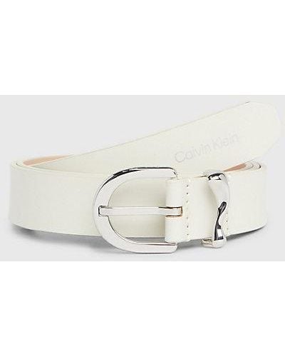 Calvin Klein Cinturón de cuero - Neutro