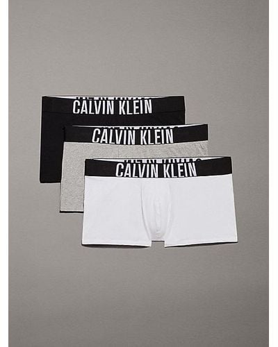 Calvin Klein 3er-Pack Shorts in großen Größen - Intense Power - Mettallic