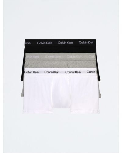 Calvin Klein Cotton Stretch 3-pack Low Rise Trunk - Black