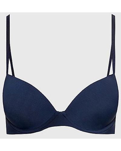 Calvin Klein Push-up T-shirt-bh - Seductive Comfort - Blauw