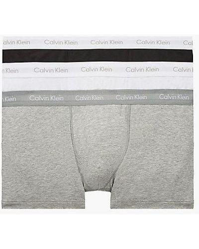 Calvin Klein 3er-Pack Shorts in großen Größen - Cotton Stretch - Blau