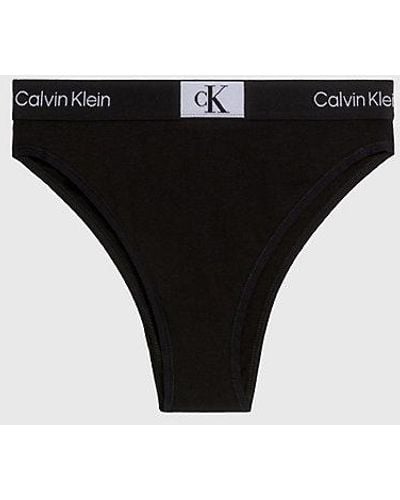 Calvin Klein Brazilian Slip Hoge Taille - Ck96 - Zwart
