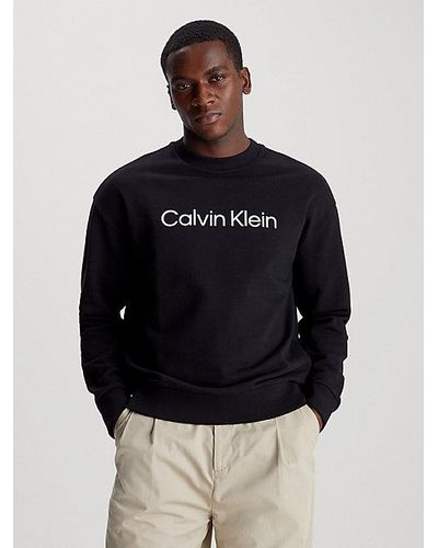 Calvin Klein Sweatshirt Met Logo - Blauw