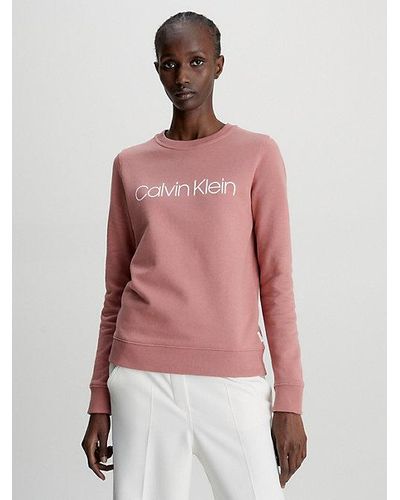 Calvin Klein Sweatshirt Met Logo - Roze